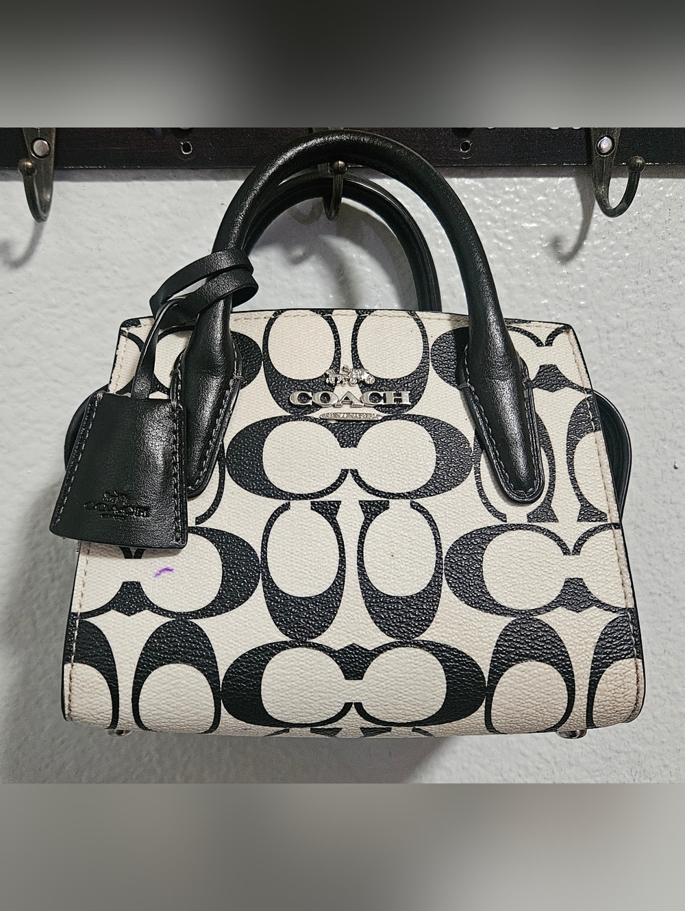 Coach Andrea Mini Carryall in Signature Canvas - Picture 9 of 9